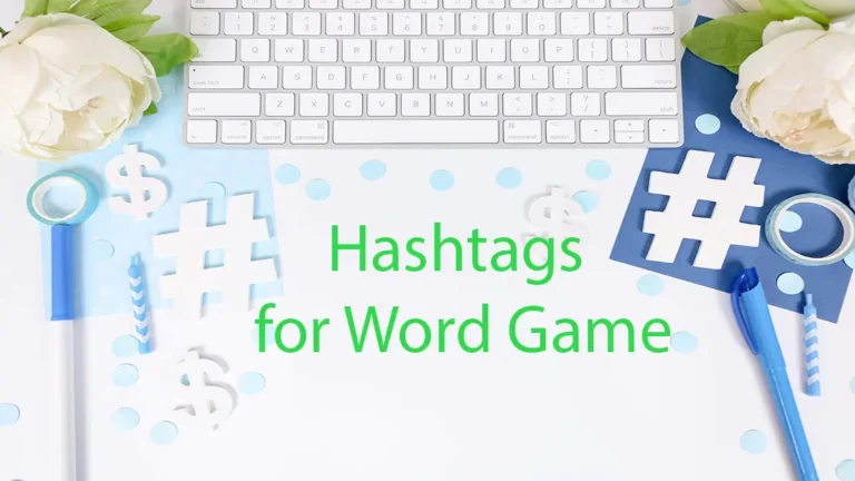 hashtags word game